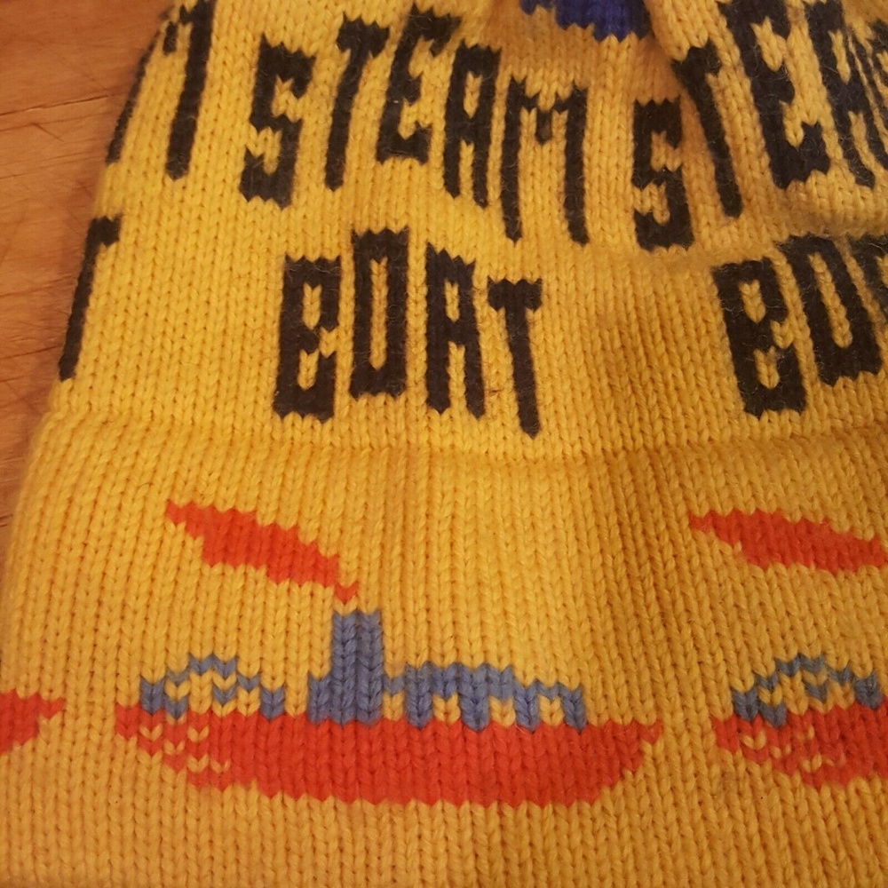 Vintage Obermeyer Steam Boat Beanie Hat Unisex - Picture 5 of 8